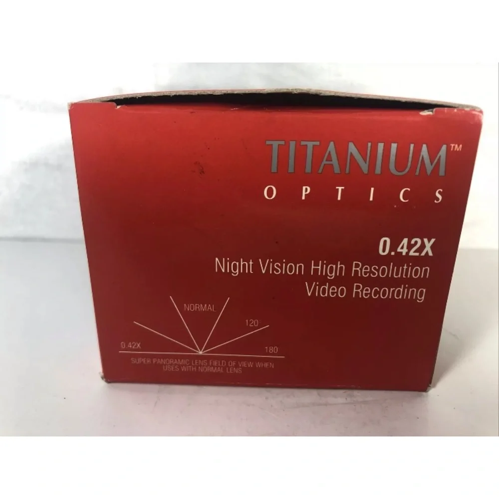 Titanium Optics Day Or Night Vision Video Recording: Hi Resolution 0.42X￼ Lens